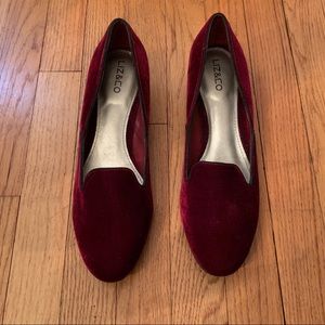 Burgundy Slip on Loafers